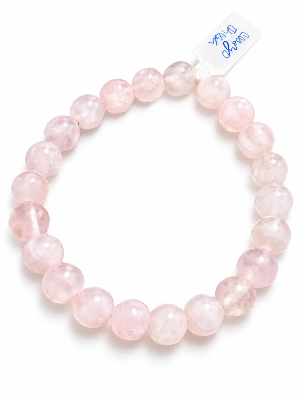 PULSERA CUARZO ROSA 8MM's foto | Kebolahavana |  BizneCubano