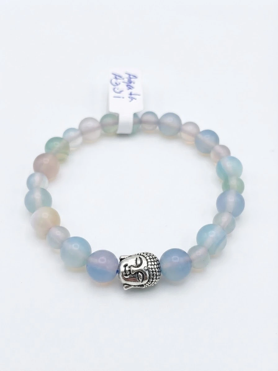 PULSERA AGATA AZUL 8MM's foto | Kebolahavana |  BizneCubano