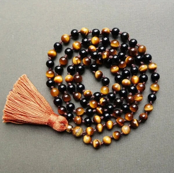 Japa Mala Ojo de tigre y Onix (6mm)'s foto | Kebolahavana |  BizneCubano
